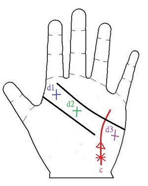 风水堂：十字纹、凤尾纹的手相