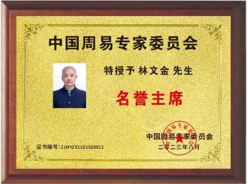 中国周易专家委员会成立林文金大师